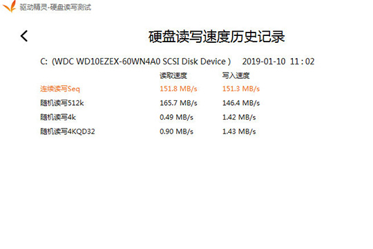 使用驱动精灵进行测试硬盘的详细操作截图