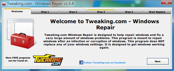 windows repair的详细使用操作讲解截图