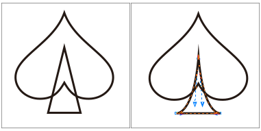 CDR制作扑克牌四个花色的详细操作截图