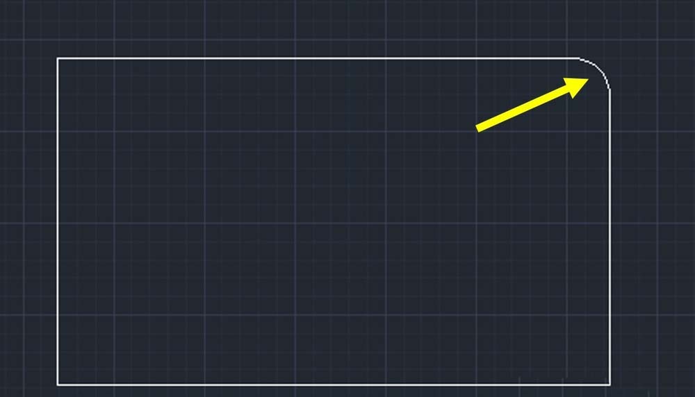 CAD做出倒角圆角的基础操作截图