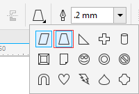 CDR制作等腰梯形的操作流程截图