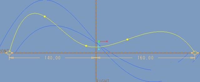 ProE创建双向边界混合曲面的具体操作截图