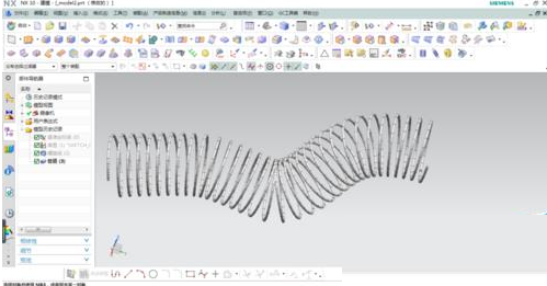 UG制作折弯弹簧模型的详细操作截图