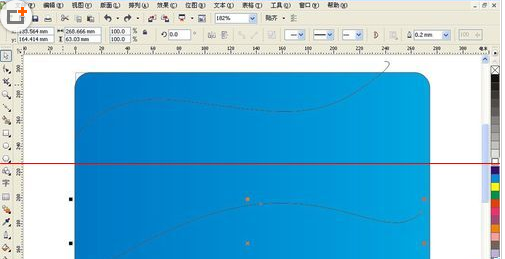 cdr打造科技型网状线条的操作流程截图