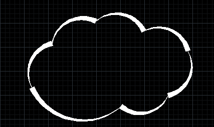 CAD做出云彩图的基础操作截图