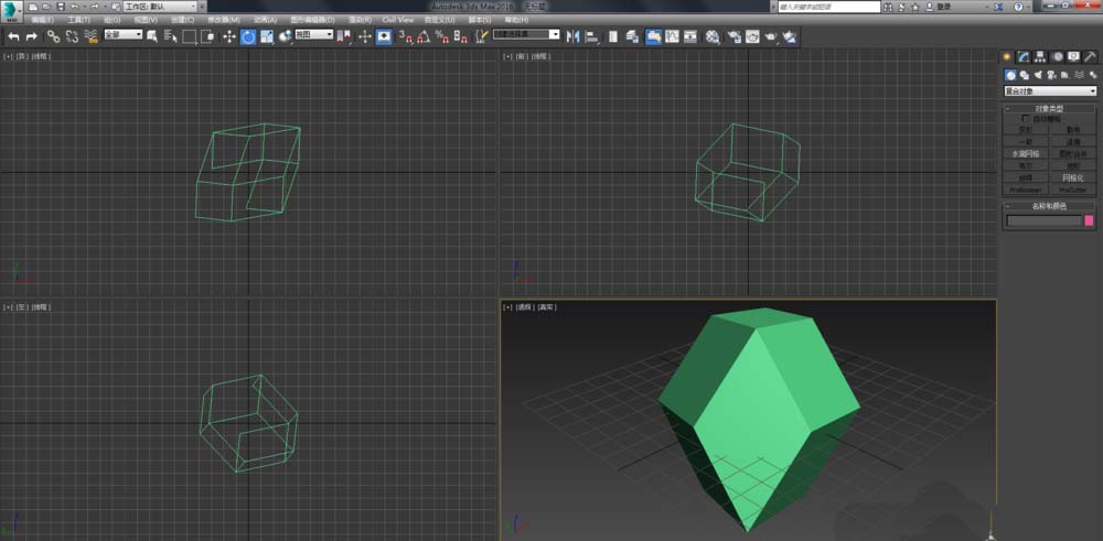 3dmax制作菱形十二面体模型的图文操作截图