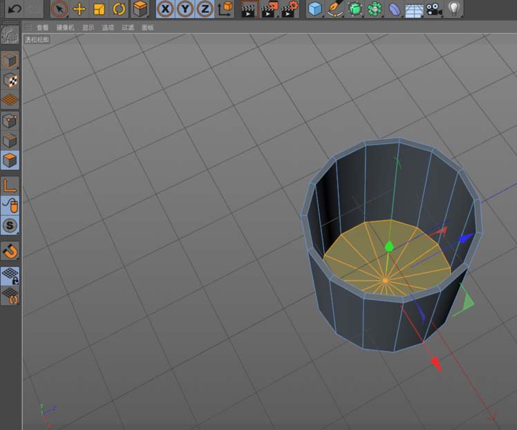 C4D建模杯子的图文操作过程截图