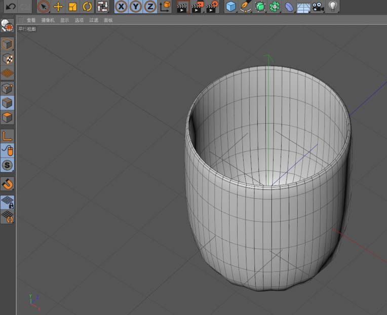 C4D建模杯子的图文操作过程截图