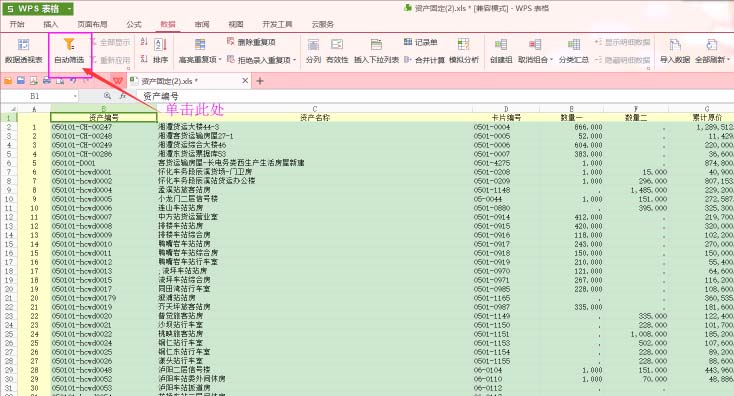 Wps表格迅速筛选文本的详细操作截图