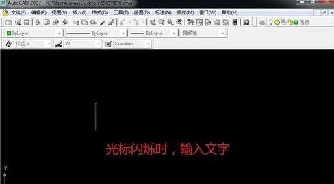 AutoCAD标注文字进行输入的操作过程截图