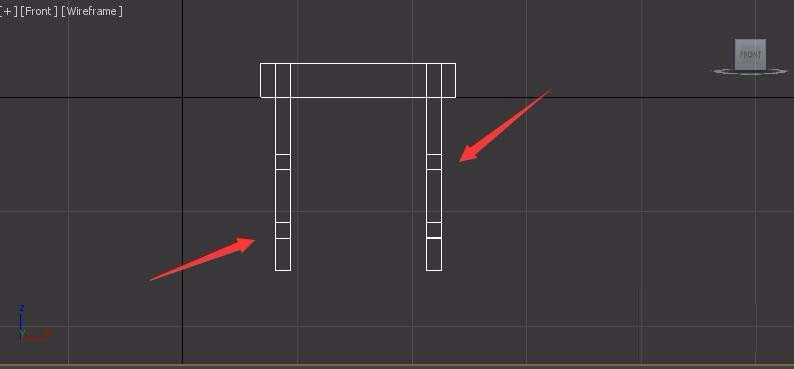 3dsmax创建四角小板凳模型的详细操作截图