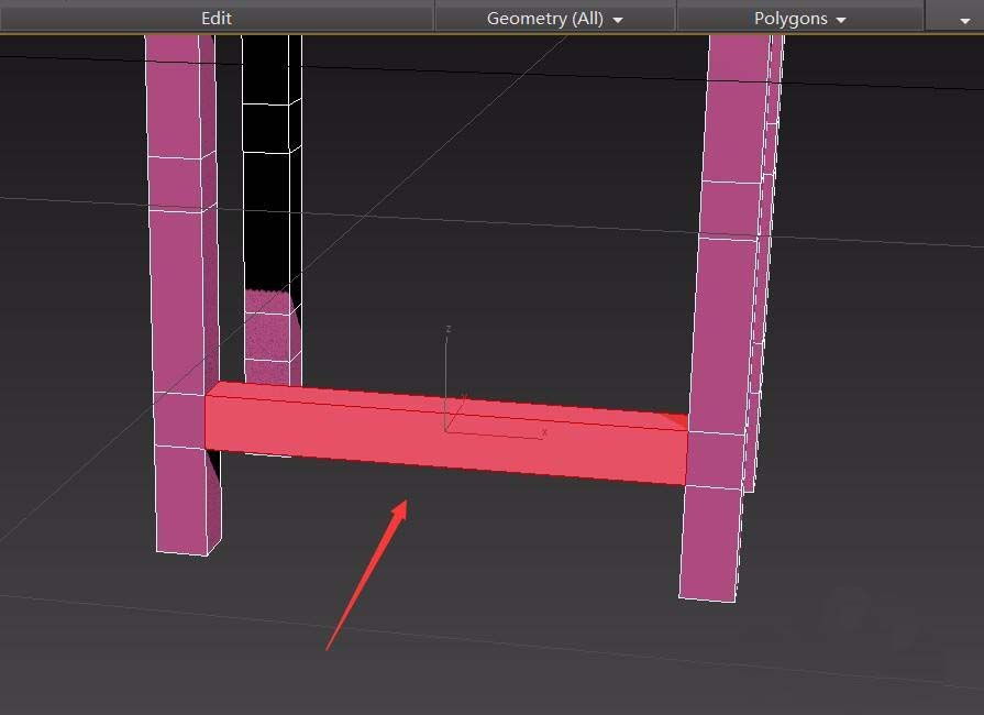 3dsmax创建四角小板凳模型的详细操作截图