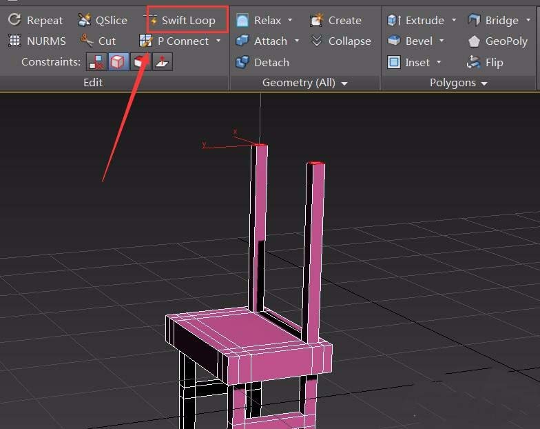 3dsmax创建四角小板凳模型的详细操作截图