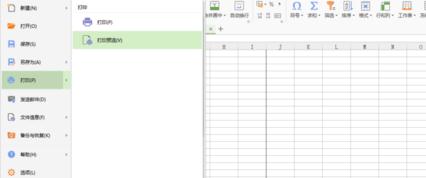 wps表格设置打印预览的操作流程截图
