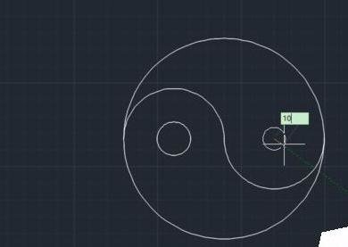 AutoCAD2010绘制太极图的详细操作截图