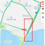 用高德地图看实时路况，避免堵车