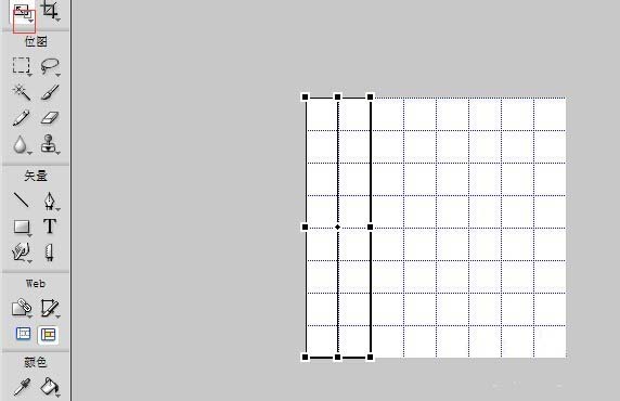 Fireworks绘制五子棋黑白棋盘的具体操作截图