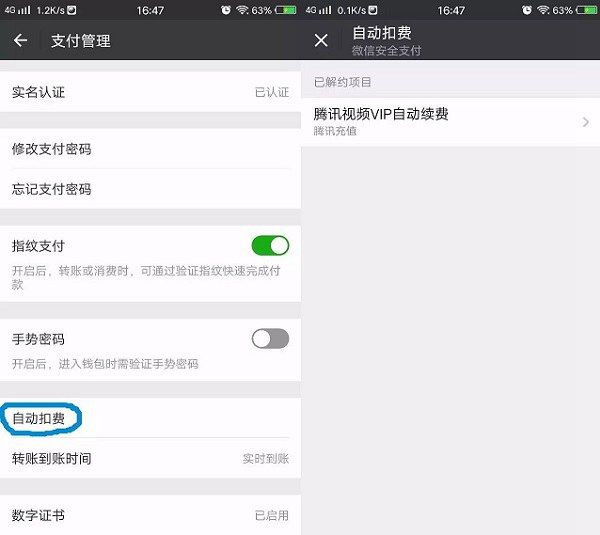微信自动扣费功能在哪关闭 微信钱包关闭自动扣费方法