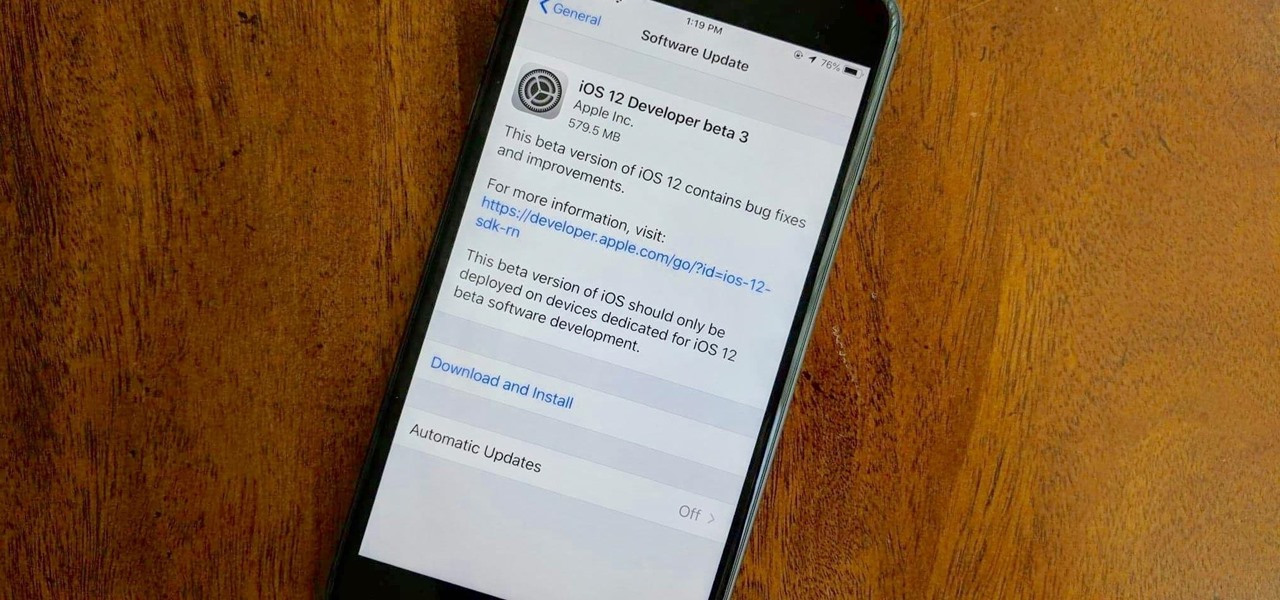 iOS 12 beta3更新了哪些内容