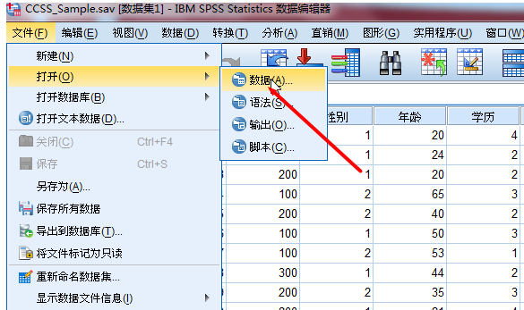 启用SPSS信度分析功能，分析调查数据可信度