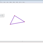 关于几何画板实操教学，分享绘制中心对称三角形。