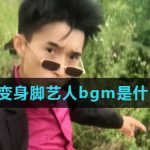 小编分享抖音变身脚艺人bgm是什么。