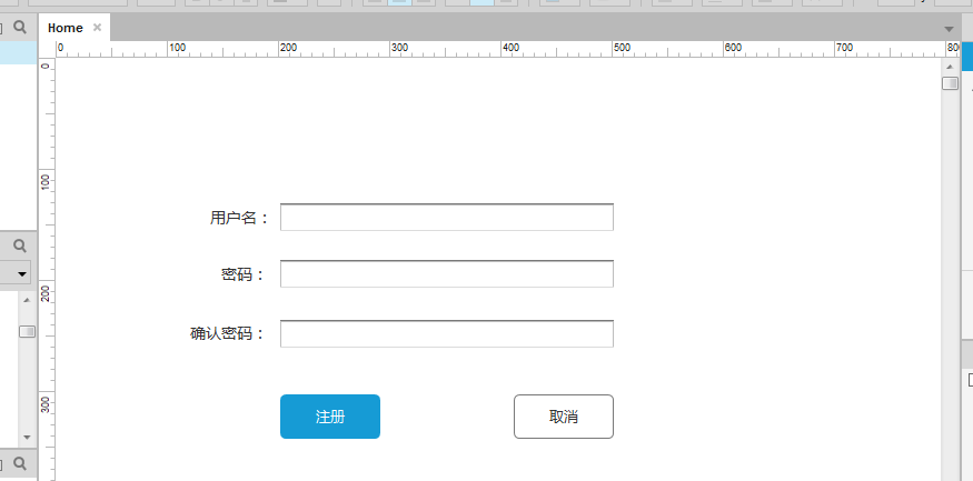Axure RP 8创建注册页面原型的详细操作使用截图