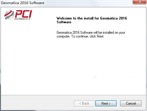 Geomatica 2016进行安装的操作流程截图