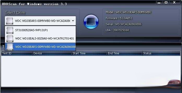 HDDScan检测硬盘使用方法(1)