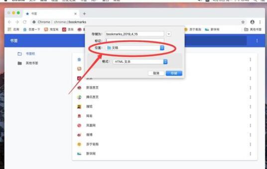 谷歌浏览器Mac版导出书签的操作流程截图