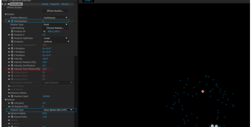 Trapcode Particular制作绚烂烟花的操作过程截图