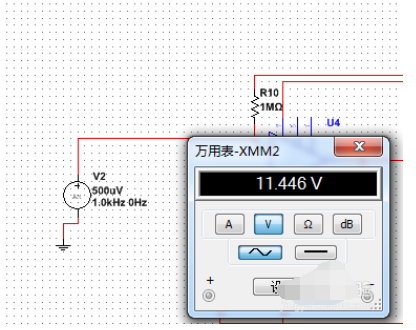 multisim14里仿真放大电路的操作步骤截图