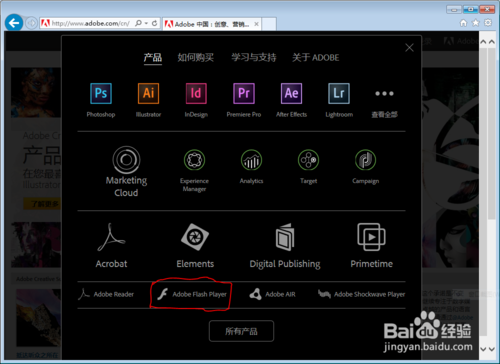 IE浏览器如何更新flash插件