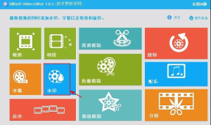 GiliSoft Video Editor 的水印功能怎么用。