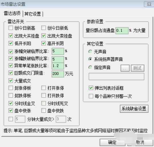 新浪通达信版通达信金融终端查看大盘异常走势的详细方法截图