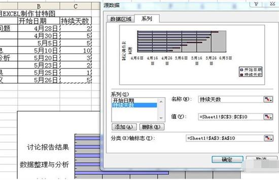 Excel制作完整甘特图的方法步骤截图