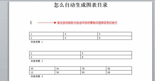 Word 2010设置自动生成图表目录的方法步骤截图