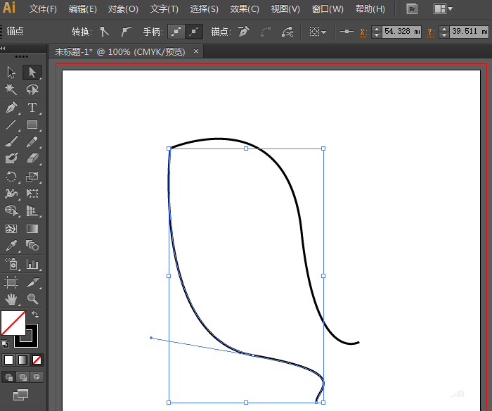 Adobe Illustrator CS6连接线段断点的操作方法截图