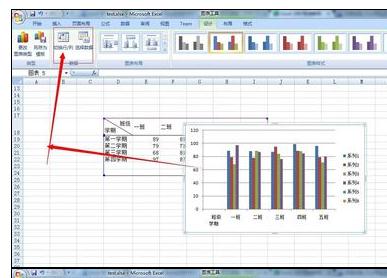 excel2007进行图表数据展示的相关操作步骤截图