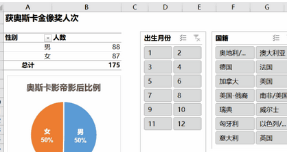 excel2007中使用切片器轻松完成统计任务的详细操作教程截图