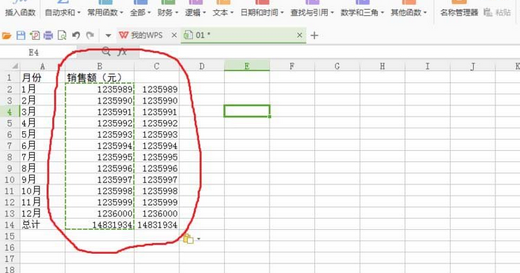 wps2007表格中数据单位设置为万的相关操作步骤截图