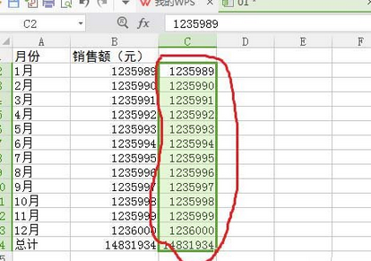 wps2007表格中数据单位设置为万的相关操作步骤截图