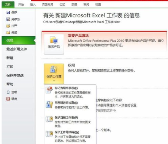 Office 2010加密文档的操作教程截图