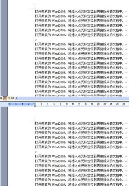 Microsoft Office 2003拆分窗口的操作教程截图