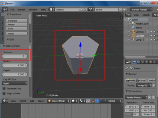 Blender中制作蜂巢网格的使用方法截图