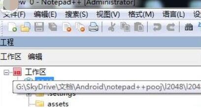 Notepad++创建工程的方法步骤截图