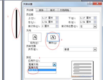 Word 2010将任意页调整为横向页的具体过程截图