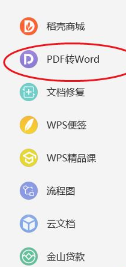 wps2019把PDF转换成word的操作教程截图