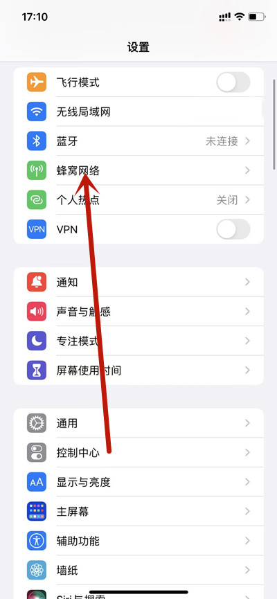 iphone13手机如何打开广电4g网络