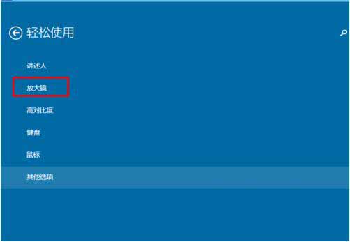 win10系统使用内置放大镜的具体步骤截图